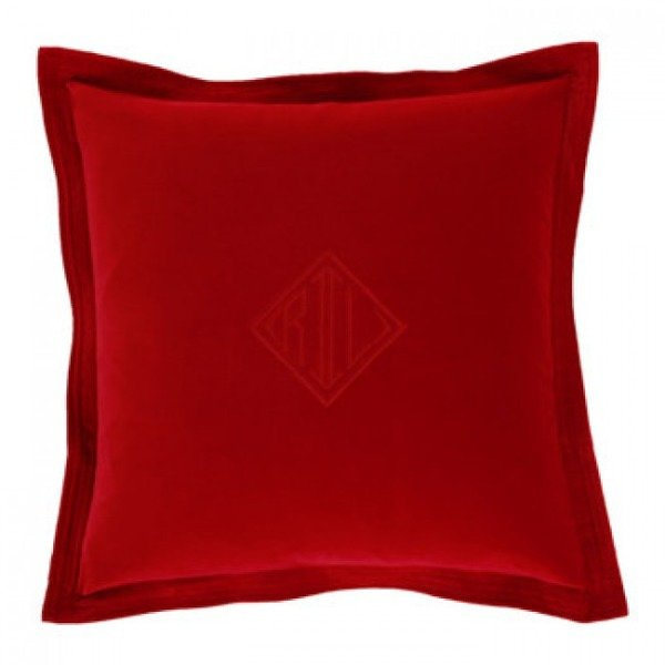 Ralph Lauren Home decorative pillow from the Velvet collection red