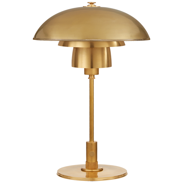 Thomas O'Brien Totie Task Lamp in Hand-Rubbed Antique Brass