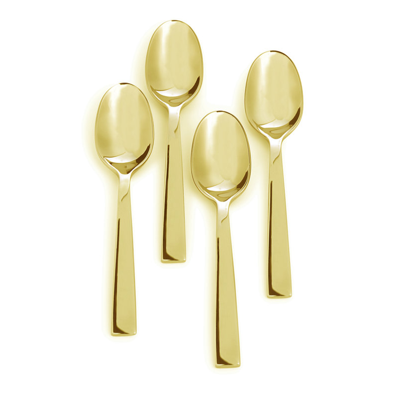 Ralph Lauren Home teaspoon set, from the Academy Gold collection ~ Brands \ Ralph  Lauren Home Products \ Tableware \ Cutlery Tableware \ Cutlery Our brands \ Ralph  Lauren Home ~ Archidzieło