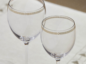 Armani Casa water glass, from the Dvorak collection