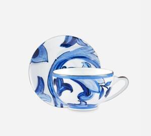 Dolce&Gabbana tea cup and saucer, Blu Mediterraneo