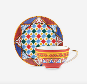Dolce&Gabbana's  porcelain espresso set, Carretto Siciliano