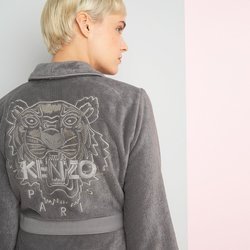 Kenzo bathrobe, from the Iconic collection (Gris)