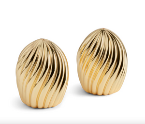 L'Objet salt and pepper shakers, from the Ripple Spice Jewels collection