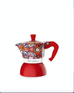 Medium Bialetti Dolce&Gabbana induction coffee maker from the MoMA collection