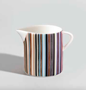 Missoni Home creamer, from the Stripes Jenkins collection