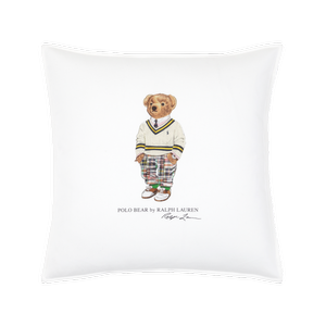 PrepBear decorative pillow by Ralph Lauren Home, from the Polo Bear collection