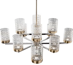 Quarzo chandelier 725/8+4 by Italamp