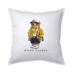 RL-67 Bear Ralph Lauren Home decorative pillow, from the Polo Bear collection