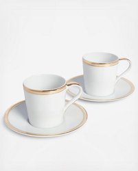 Ralph Lauren Home espresso cup set, from the Wilshire collection