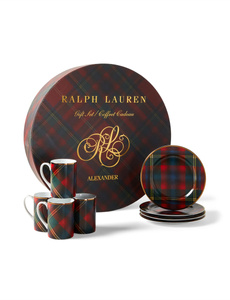 Ralph Lauren Home porcelain cup and plate set, from the Alexander collection