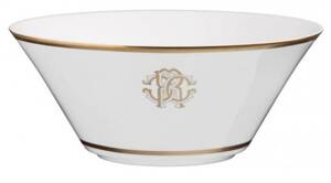 Roberto Cavalli Home Salad Bowl, Silk Gold