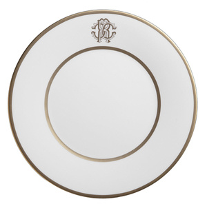 Roberto Cavalli Home dinner plate, from the Silk (Gold) collection