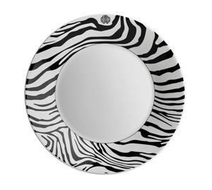 Roberto Cavalli Home soup plate, from the Zebrage collection