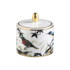 Roberto Cavalli Home sugar bowl, from the Garden's Birds collection