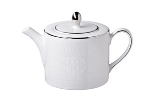 Roberto Cavalli Home tea teapot, from the Lizzard (Platin) collection