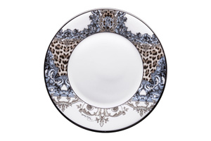 Set of six Roberto Cavalli Home dessert plates, from the Palazzo Pitti collection