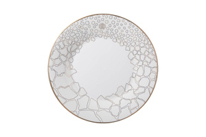 Set of six Roberto Cavalli Home dinner plates, from the Giraffa collection