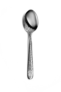 Set of six Roberto Cavalli Home tea spoons, from the Lizzard (Platin) collection