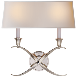 Wall lamp E.F.Chapman Cross Bouillotte Large