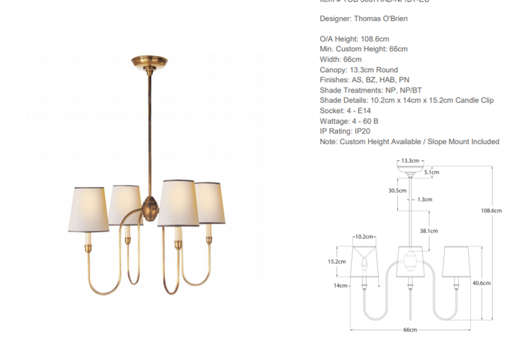 Vendome Small Chandelier — Info Lighting