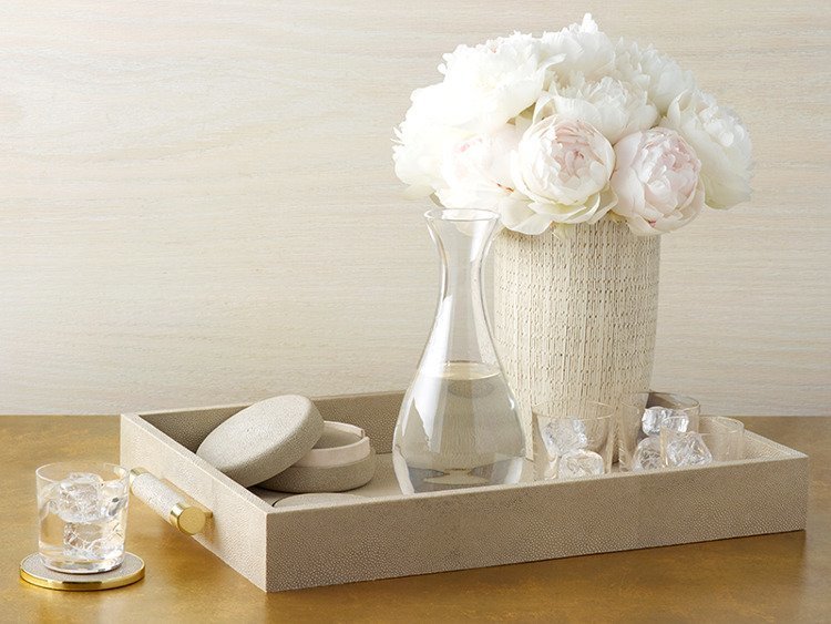 Aerin tray from the Classic Shagreen collection Products