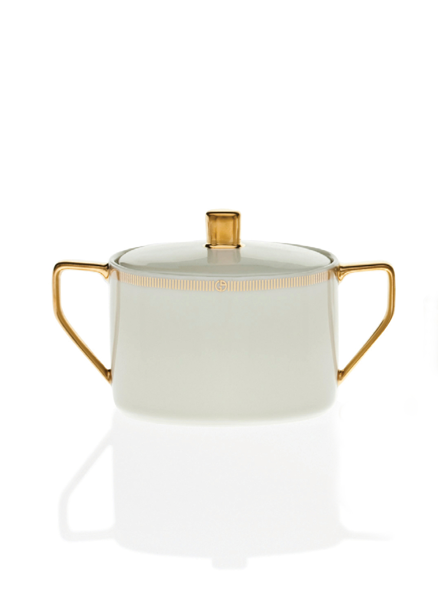 Armani Casa sugar bowl, from the Durer collection ~ Products \ Tableware \  Porcelain Tableware \ Porcelain ~ Archidzieło