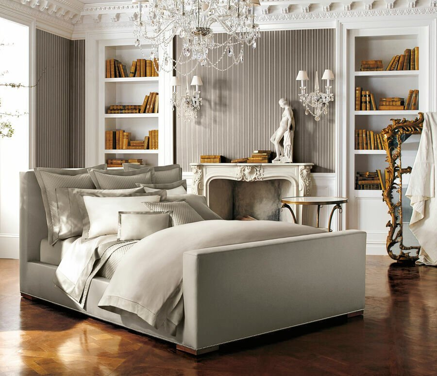 Ralph Lauren Home comforter cover, from the Langdon (Silver) collection