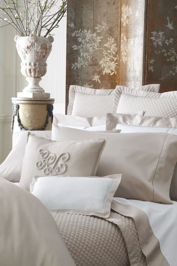 Ralph Lauren Home comforter cover, from the Langdon (Silver) collection