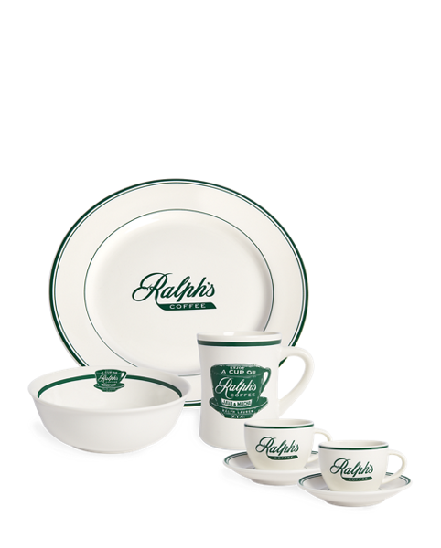 Ralph Lauren Home espresso cup set, from Ralph's Coffee collection ~ Brands  \ Ralph Lauren Home Products \ Tableware \ Bar Accessories Products \  Tableware \ Porcelain Tableware \ Porcelain Our brands \ Ralph Lauren Home  ~ Archidzieło