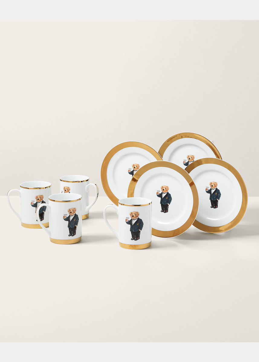 Ralph Lauren Home porcelain cup and plate set, from the Thompson collection  ~ Brands \ Ralph Lauren Home Products \ Tableware \ Porcelain Products \  Gift Ideas New Sale \ Tableware Tableware \