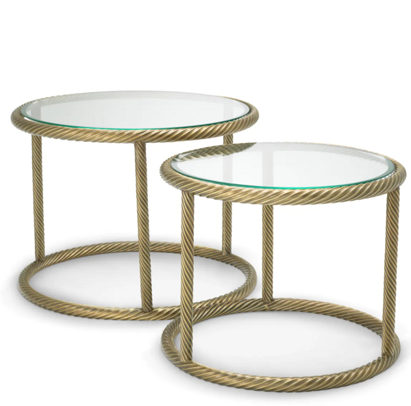 Addison side table set of two by Eichholtz