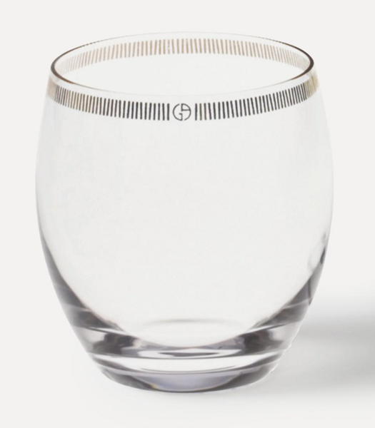 Armani Casa water glass, from the Dvorak collection