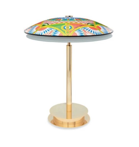 Bis Tris table lamp by Dolce&Gabbana, from the Carretto Siciliano collection