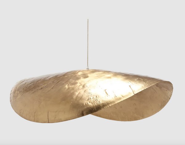 Brass 96 pendant lamp in gold by Gervasoni 1882