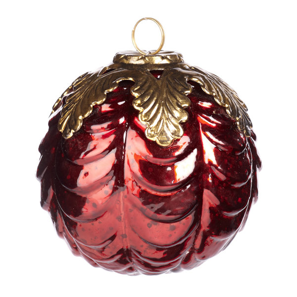 Christmas bauble red and gold