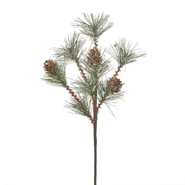 Christmas ornament-Pine branch with pinecones