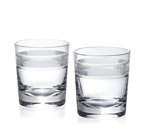 Crystal Set of Two Ralph Lauren Home Glasses, from the Langley Collection