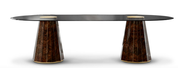 Darian Oval dining table by Luxxu