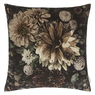Designers Guild Dahlia Noir Slate decorative pillow 