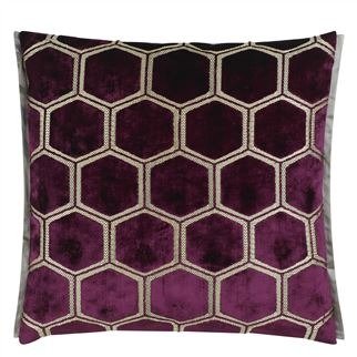 Designers Guild Manipur Damson decorative pillow