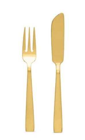 Dolce&Gabbana set of two fish forks and knives, Carretto