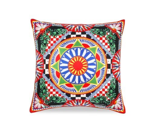 Dolce&Gabbana silk cushion, Carretto Siciliano