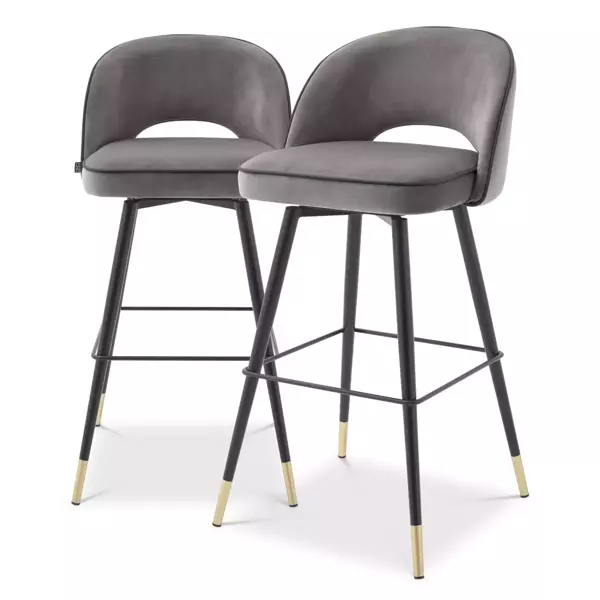 Eichholtz Cliff 2 set of two high bar chairs