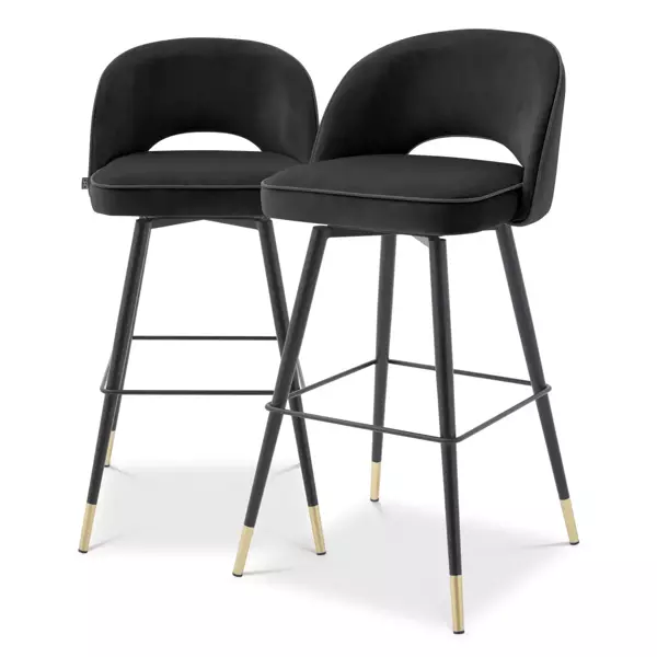 Eichholtz Cliff 2 set of two high bar chairs