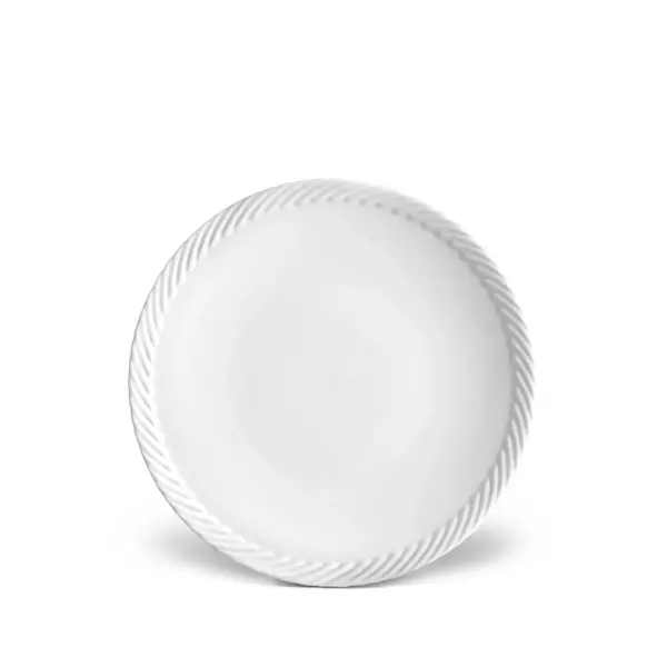 L'Objet dessert plate, from the Corde (White) collection