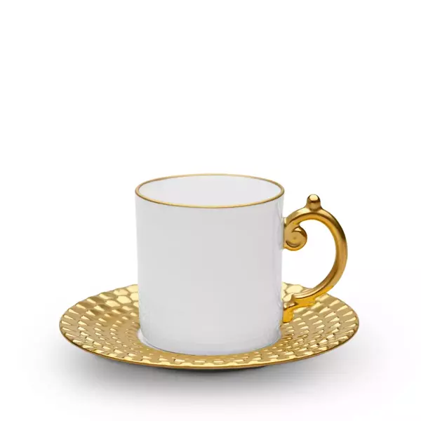 L'Objet espresso cup, from the Aegean Filet collection