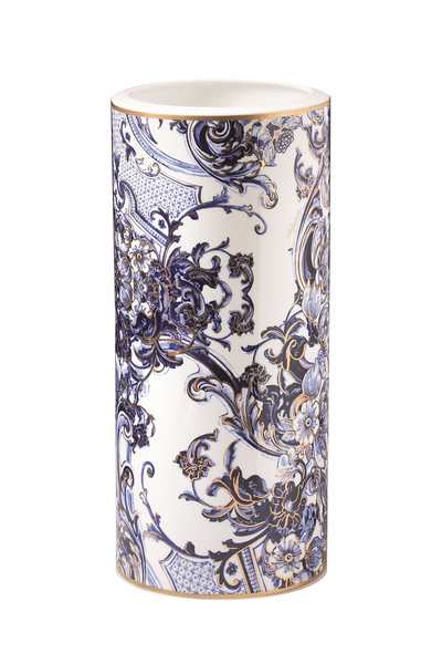 Large Roberto Cavalli Home vase, from the Azulejos collection