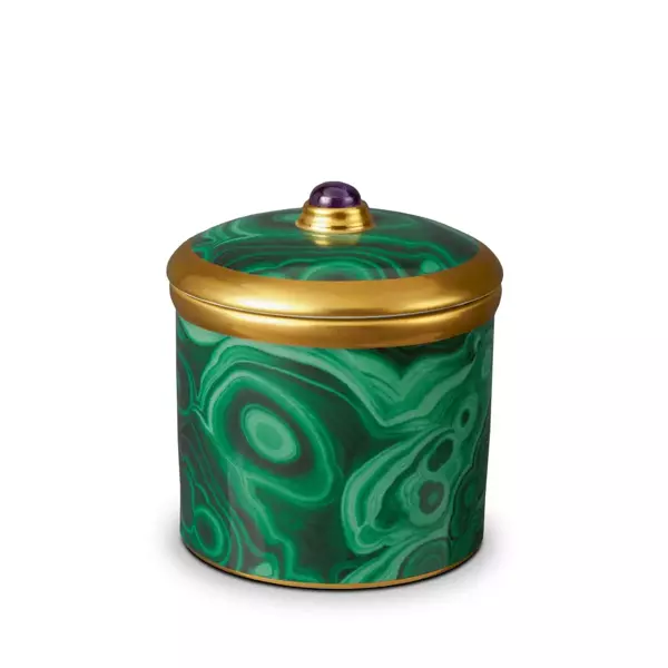 Malachite L'Objet scented candle, from the Luminescence collection