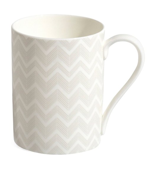 Missoni Home mug, from the Zig Zag White collection